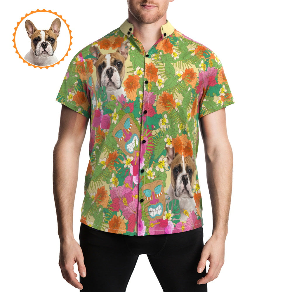 Custom Pet Face Hawaiian Shirt
