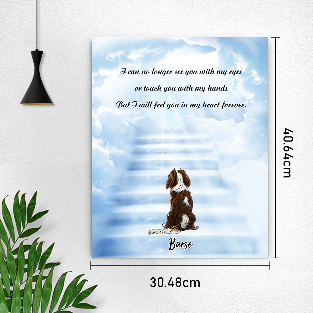 Angel Pet Name Memorial Canvas