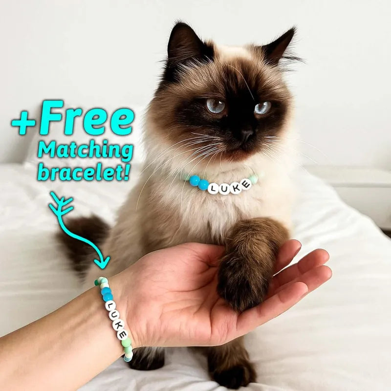 Pet Name Necklace + Free Bracelet
