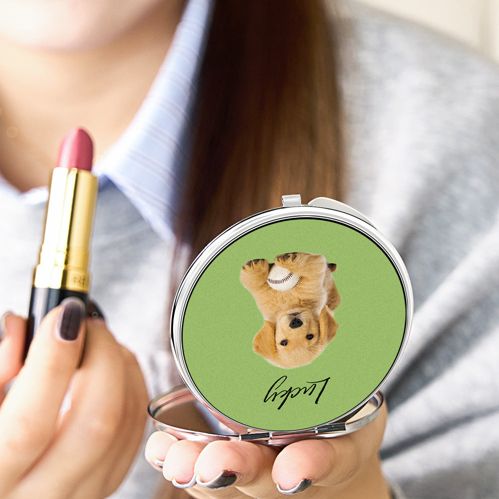 Pet Portrait Compact Mirror