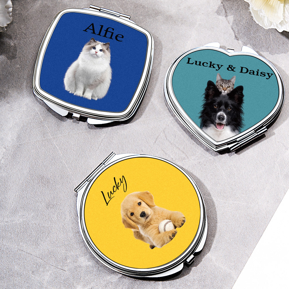 Pet Portrait Compact Mirror