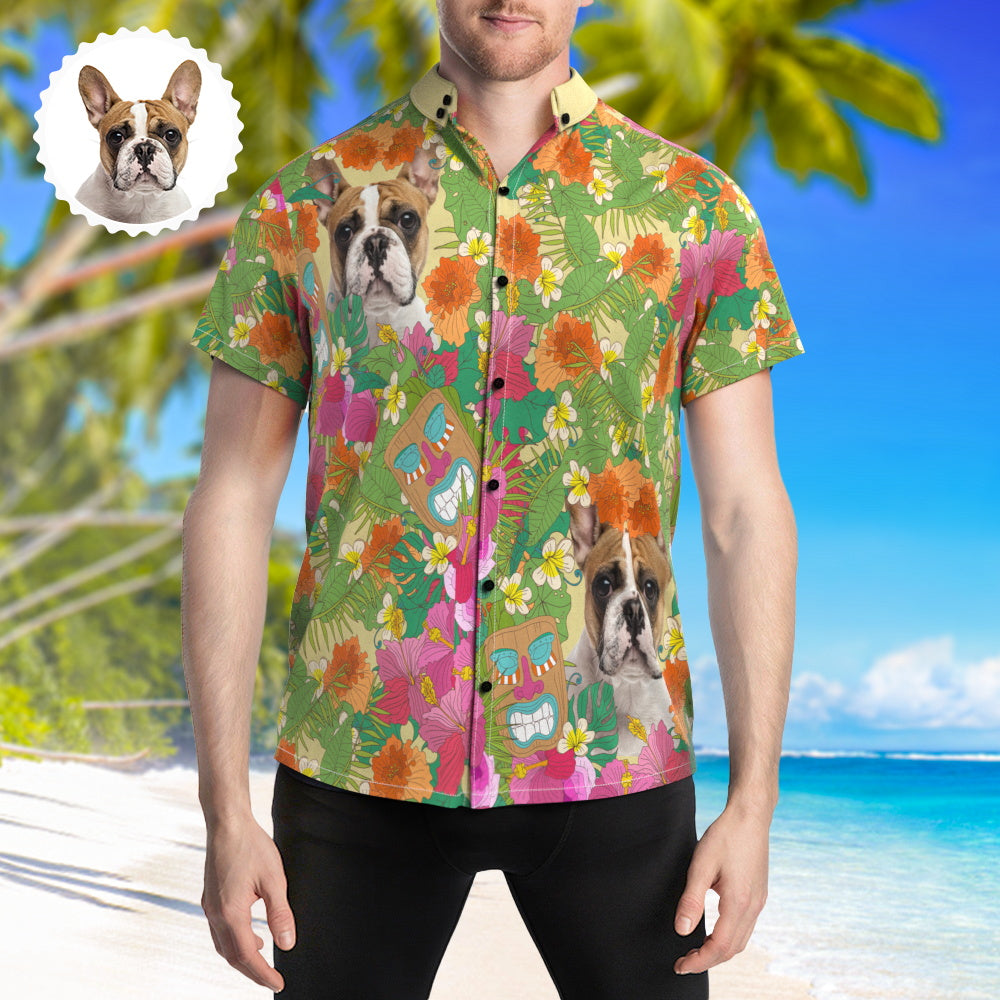 Custom Pet Face Hawaiian Shirt