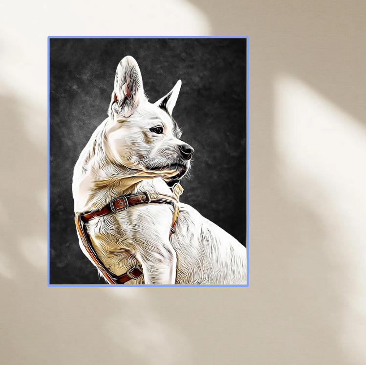 DIY Pet Oil Painting Frame