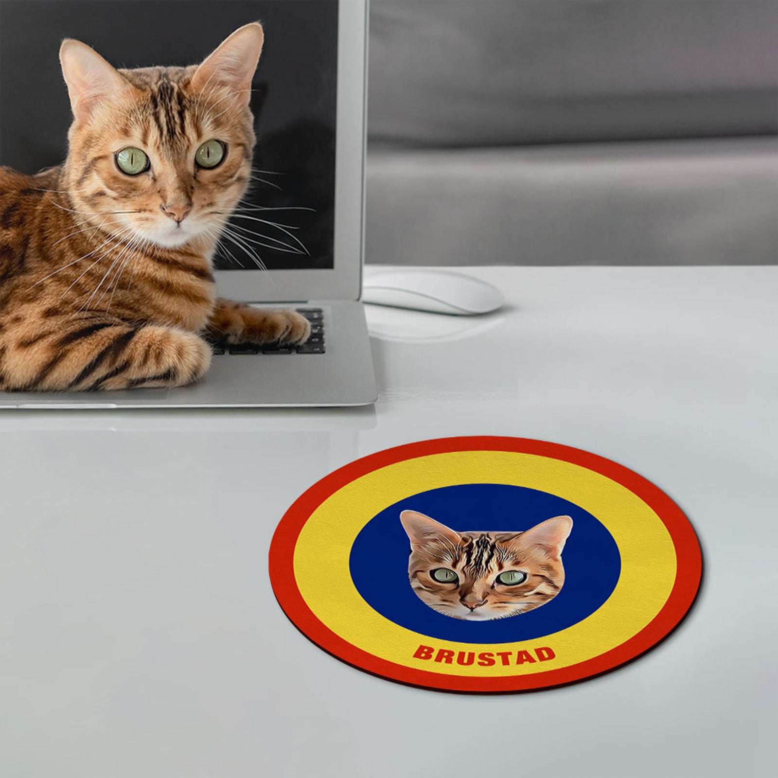 Pet Photo & Name Mouse Pad