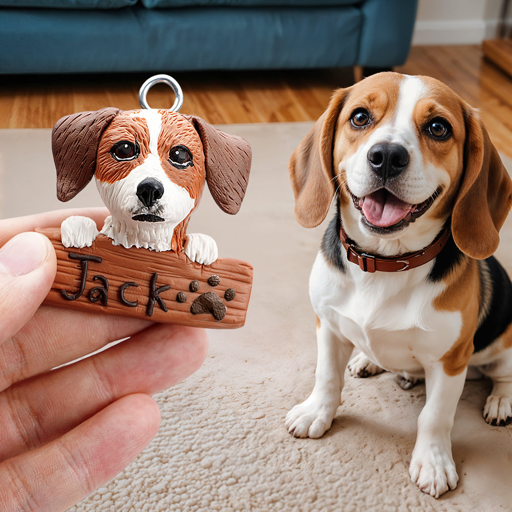 Personalized Pet Clay Fridge Magnet