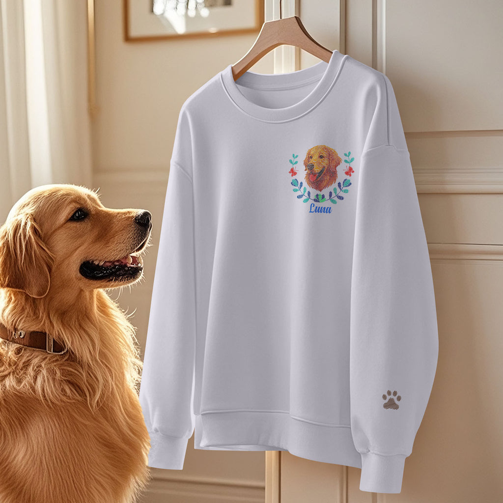 Embroidered Pet Sweatshirt