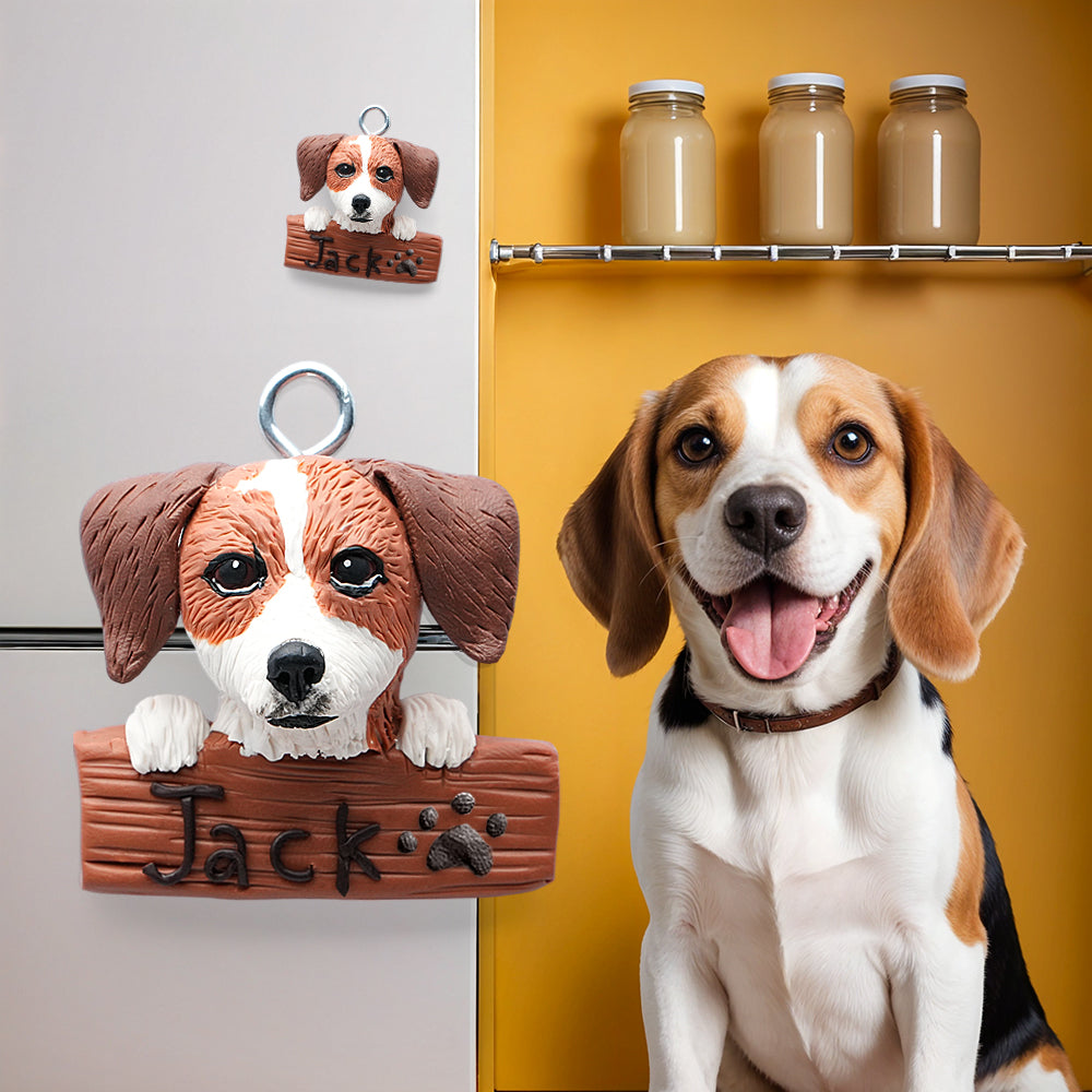 Personalized Pet Clay Fridge Magnet