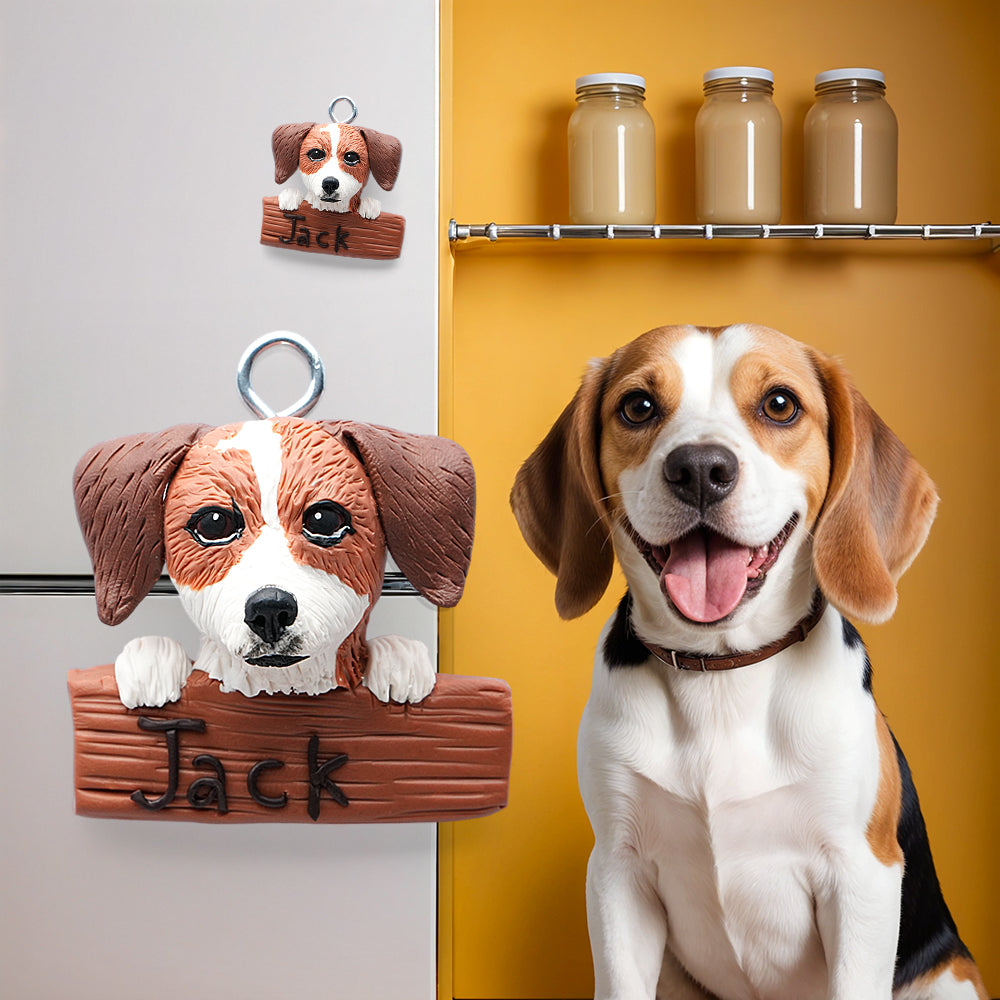 Personalized Pet Clay Fridge Magnet