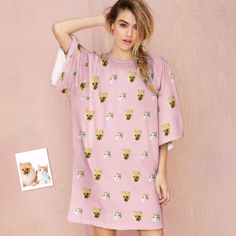 Custom Pet Face Nightdress