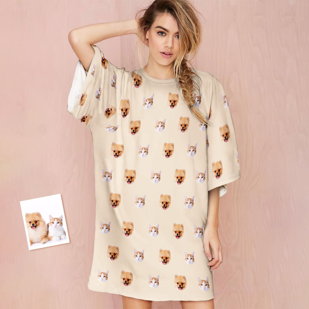 Custom Pet Face Nightdress
