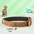 Engraved Leather Dog Collar
