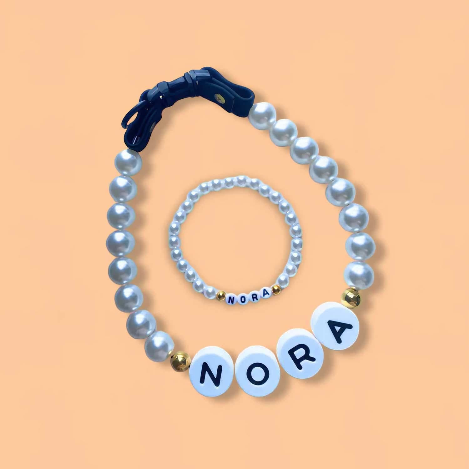 Pet Name Necklace + Free Bracelet
