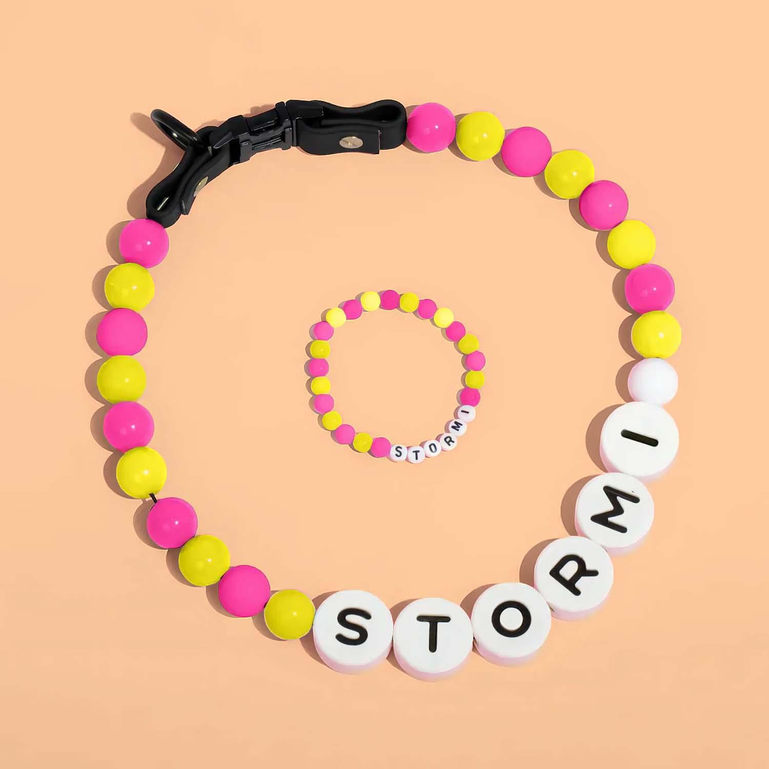 Pet Name Necklace + Free Bracelet