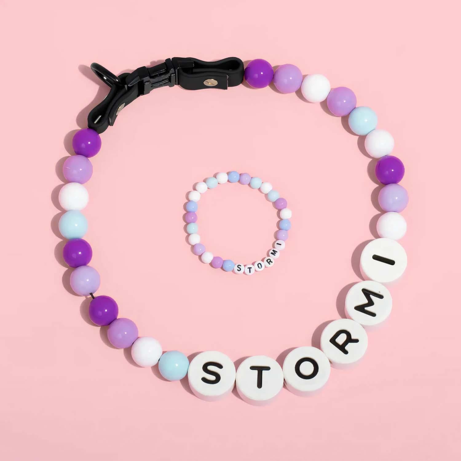Pet Name Necklace + Free Bracelet
