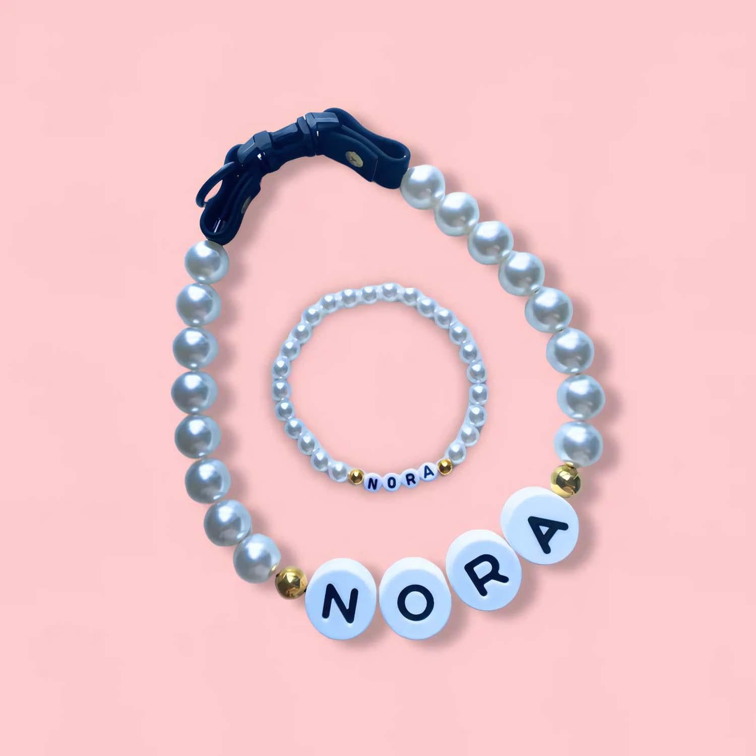 Pet Name Necklace + Free Bracelet