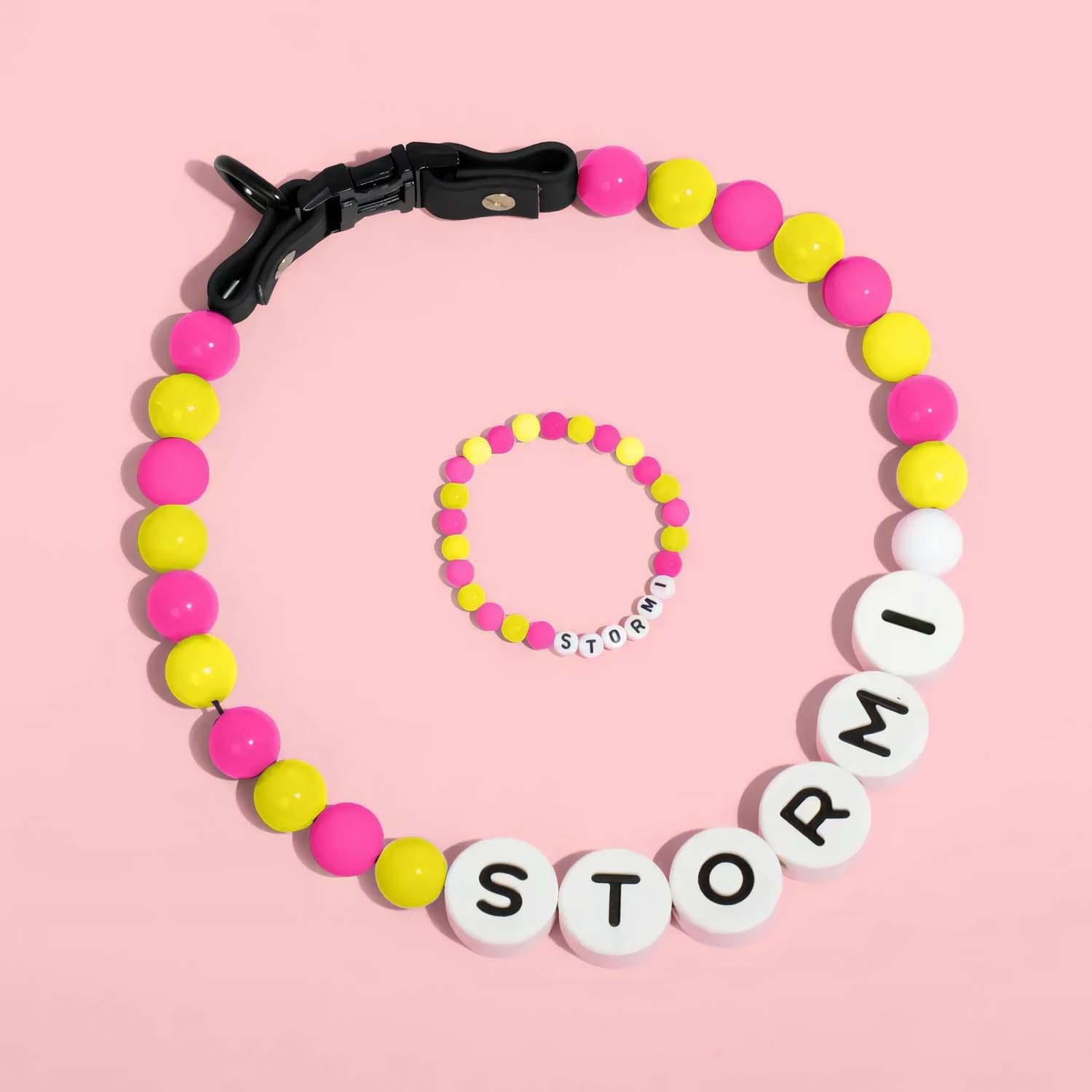 Pet Name Necklace + Free Bracelet
