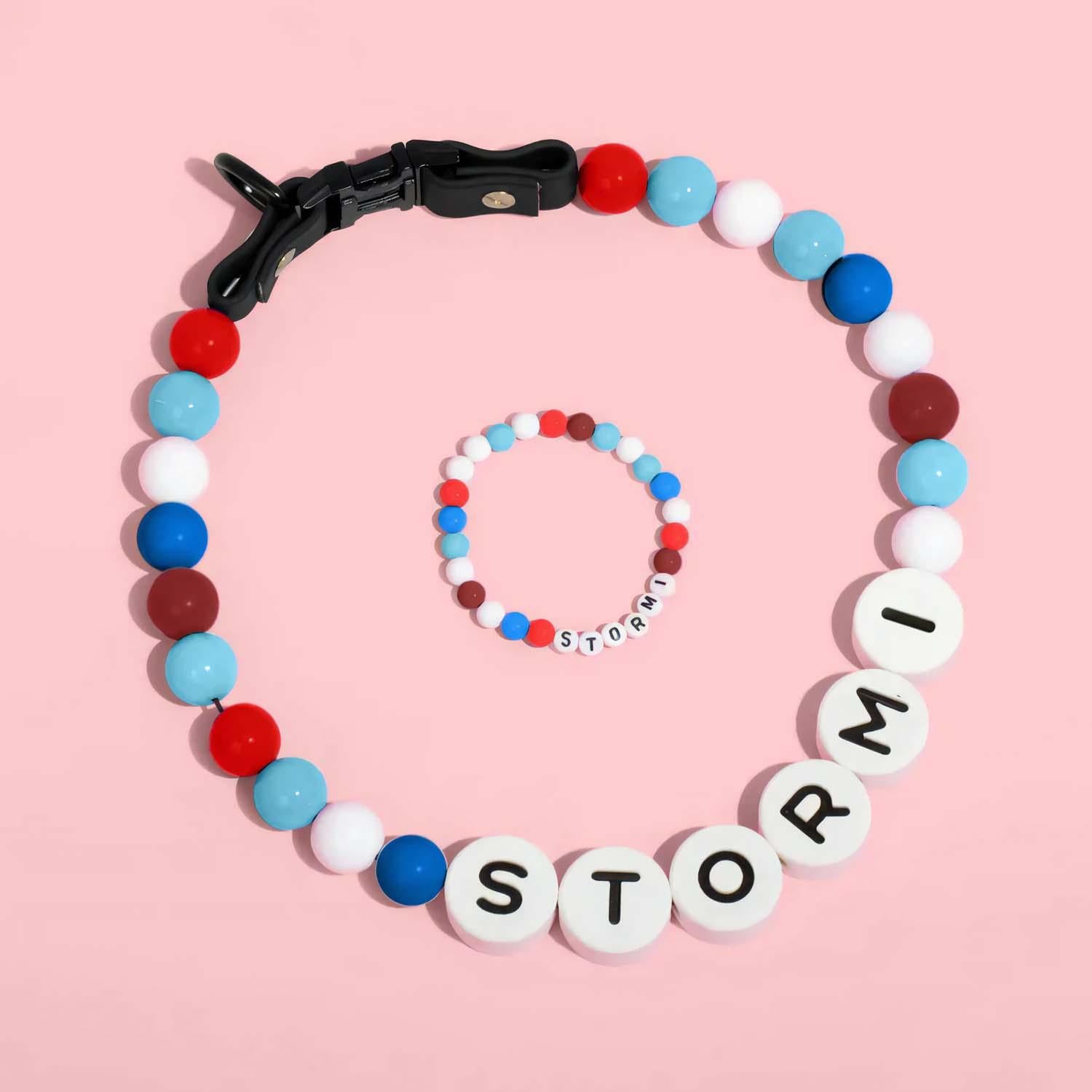 Pet Name Necklace + Free Bracelet