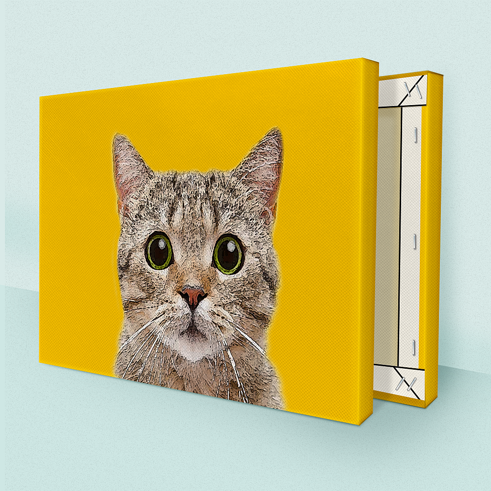 Custom Pet Photo Oil Painting