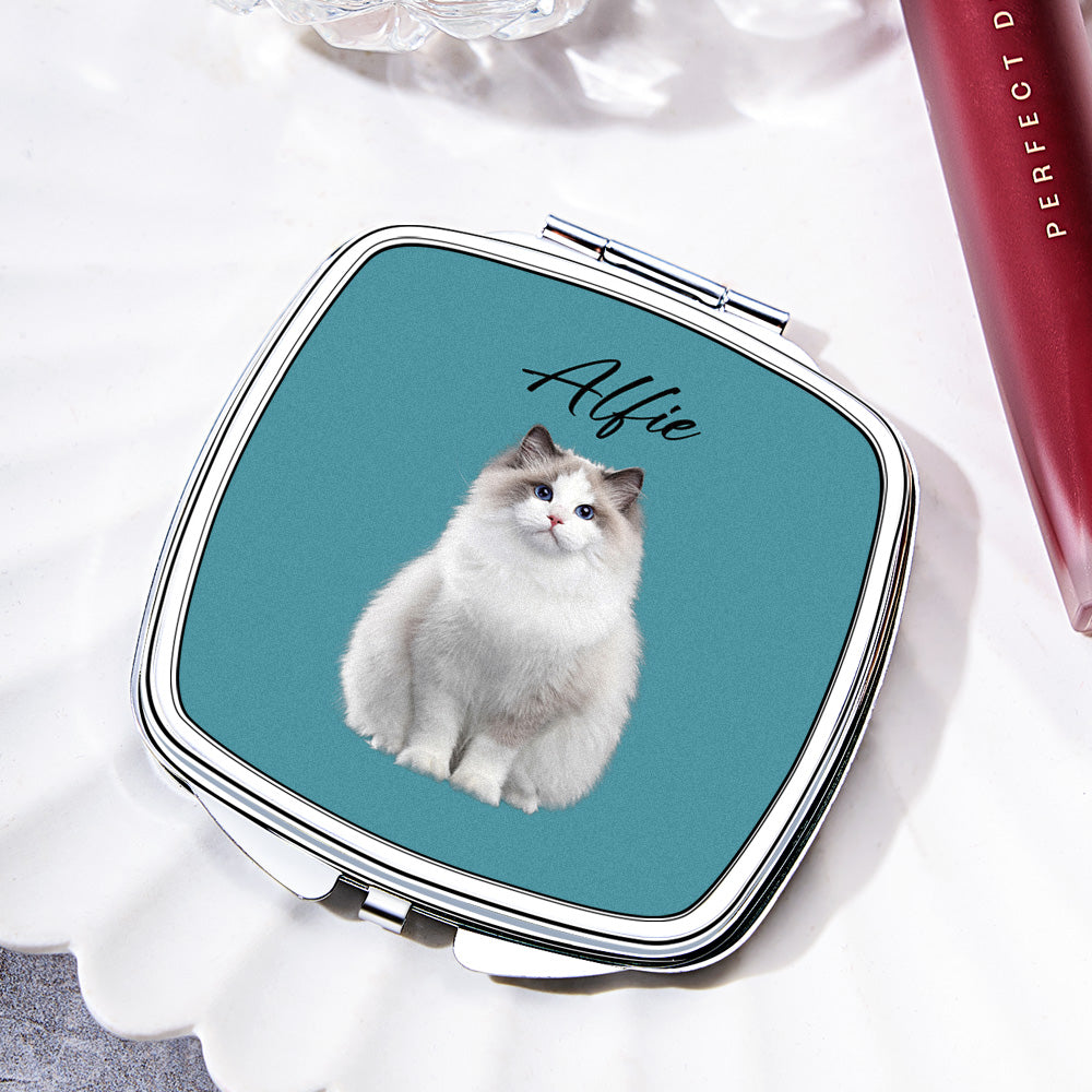 Pet Portrait Compact Mirror