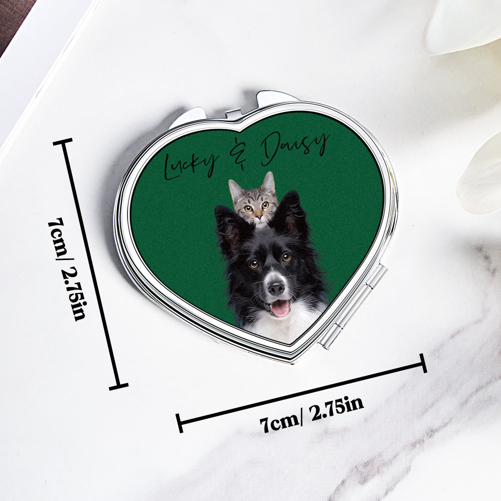 Pet Portrait Compact Mirror