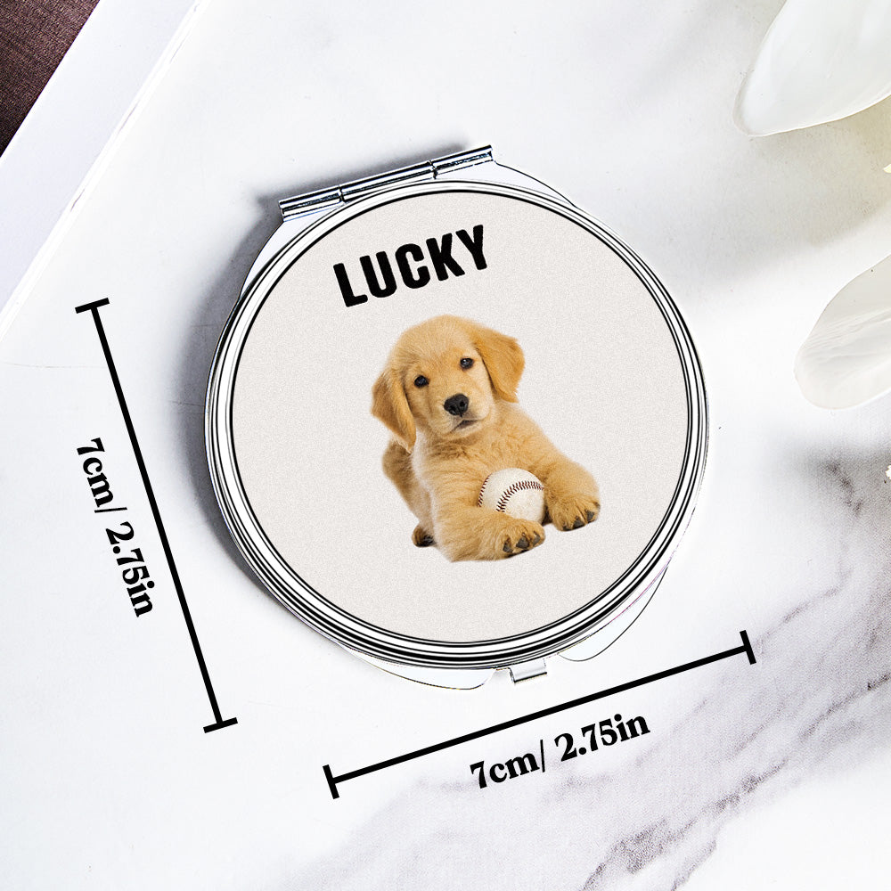 Pet Portrait Compact Mirror