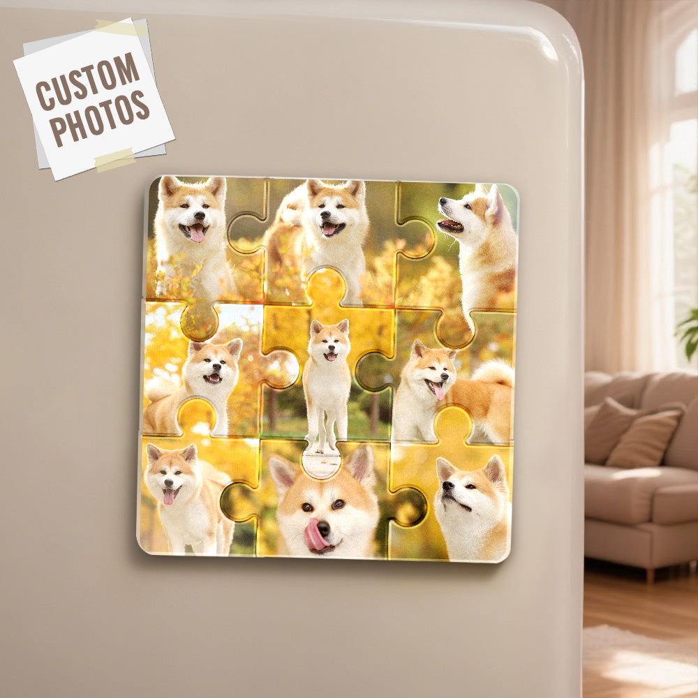 Personalized Pet Photo Fridge Magnet