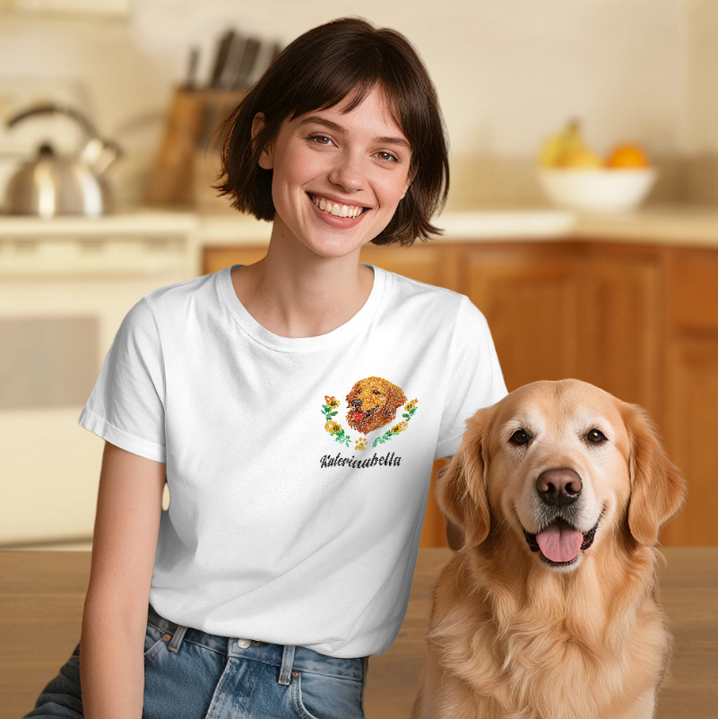 Embroidered Pet T-Shirt