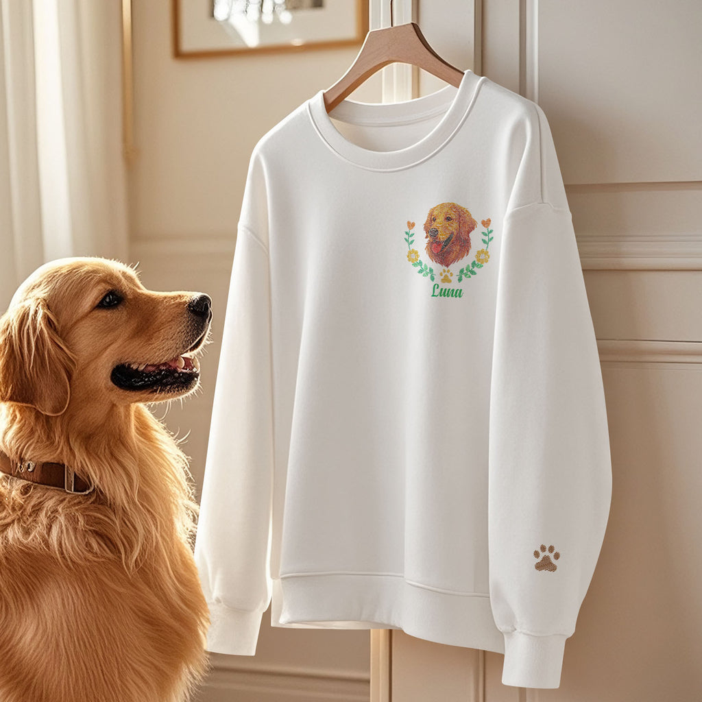 Embroidered Pet Sweatshirt